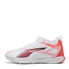 Puma Puma Ultra 5 Match Tt + Mid Jr Astro Turf Football Boots Unisex Kids White-Bl