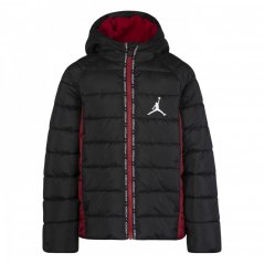 Air Jordan Faux Down Jacket Black/Red/White