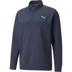 Puma Cloudspun quarter Zip Mens Navy