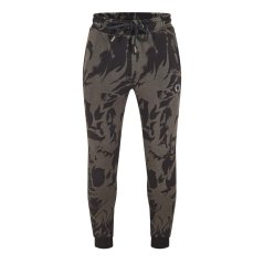 Criminal Damage Men's Abstract Jog Closed Hem Fleece Joggers Black