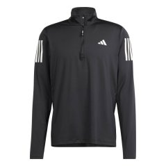 adidas Own The Run Half-Zip Running Top Mens Black