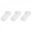 New Balance 3 Pack No Show Socks White
