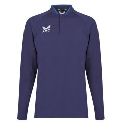 Castore AMC LS Performance Polo Mens Navy/Blue