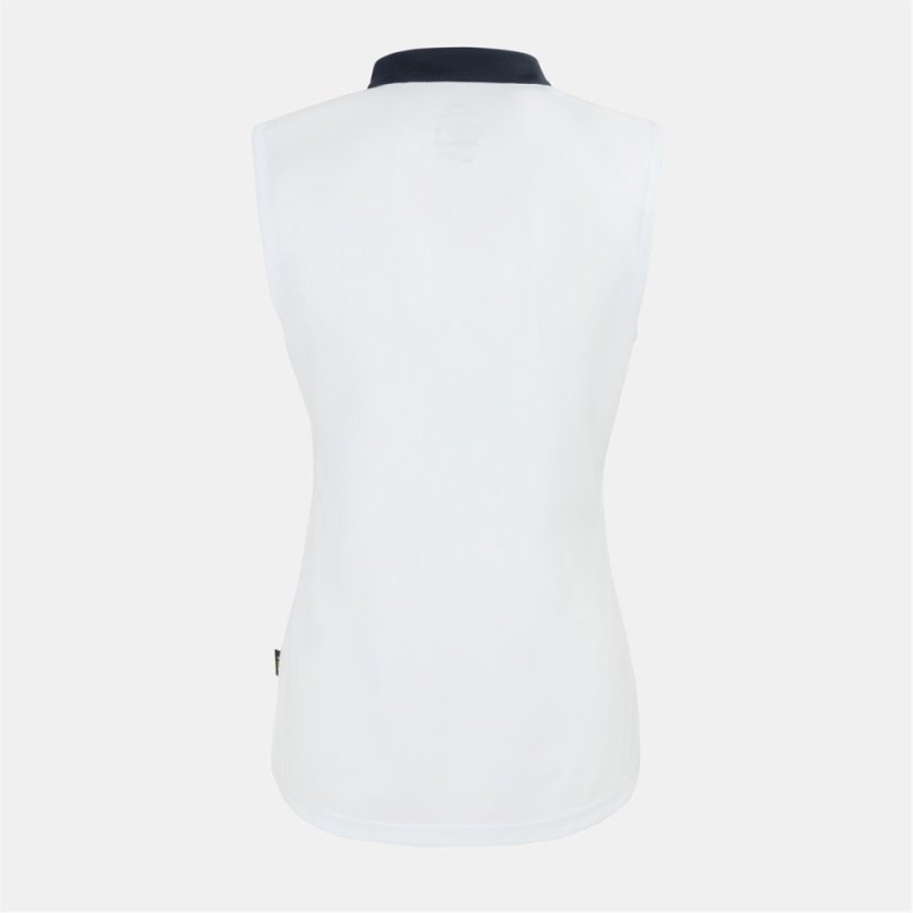 Slazenger Sleeveless dámske polo tričko White
