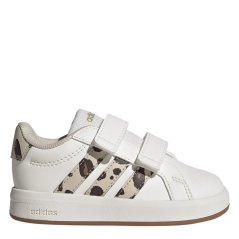 adidas Grand Court 2.0 Shoes Infant Girls White/Animal