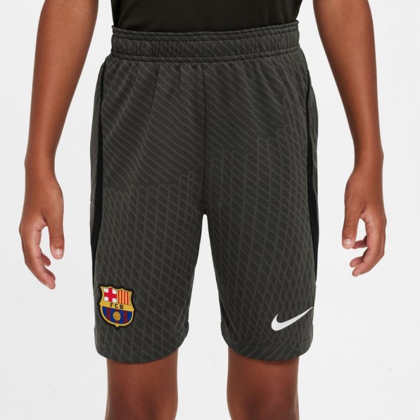 Nike Barcelona Strike Shorts 2023 2024 Juniors Beige/Black