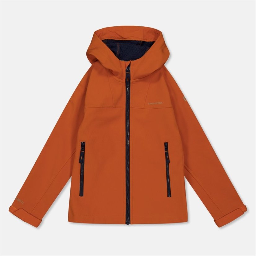 Craghoppers Unisex Kids' Crag Landon Weather-Resistant Softshell Jacket Canyon Orng