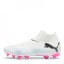 Puma Future 7 Match+ Laceless Firm Ground Football Boots White/Blk/Pink