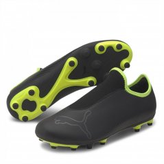 Puma Finesse Firm Ground Football Boots Adults Black/FluYellow