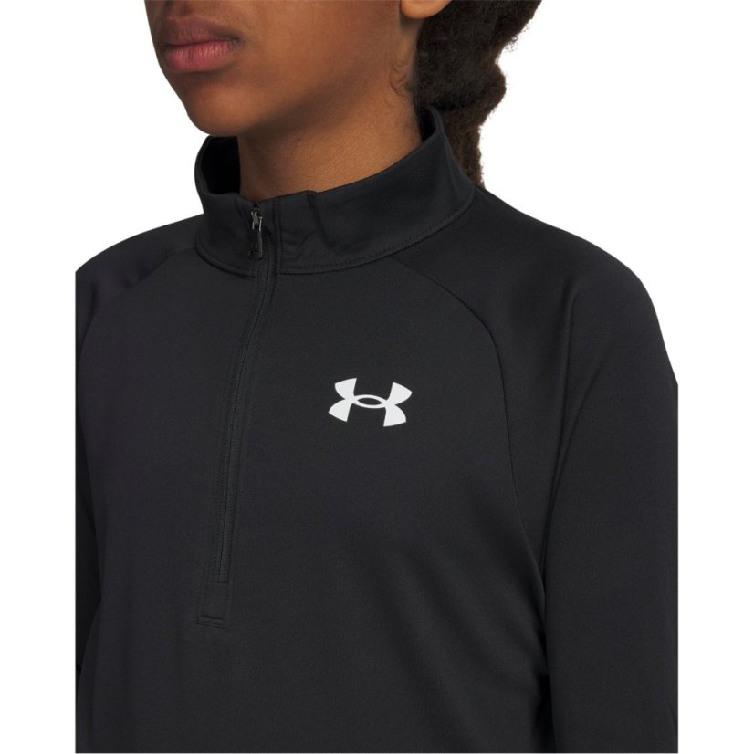 Under Armour Tech™ 2.0 ½ Zip Juniors Black/White