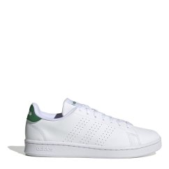 adidas Advantage Canvas Trainers Boys Wht/Green