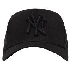 New Era Kids Adjustable Trucker Cap Black/Black