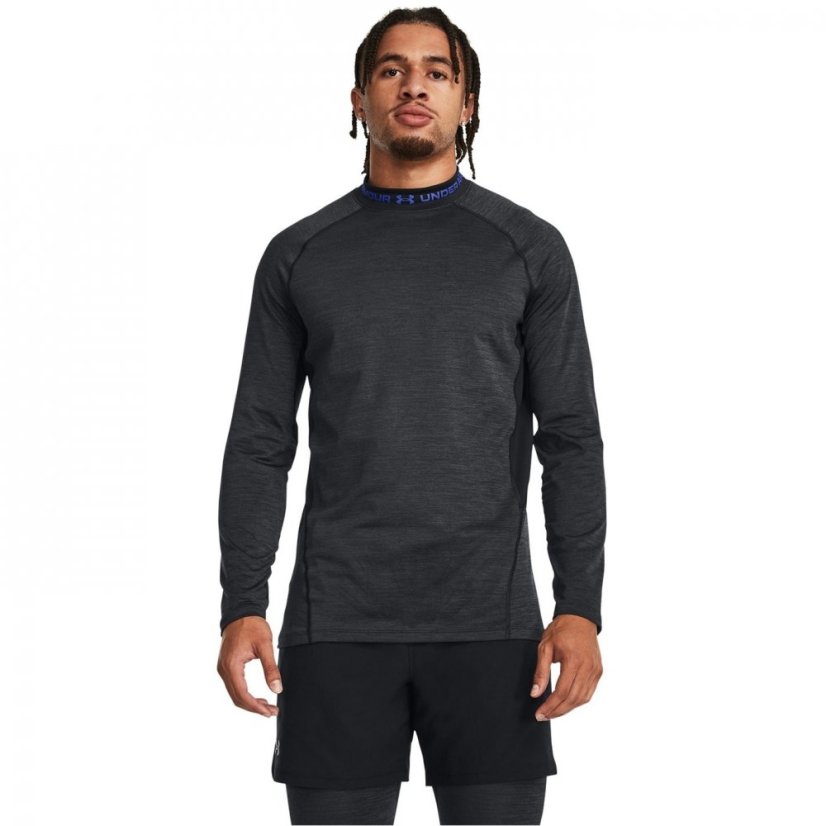 Under Armour ColdGear Twist Mock Top Men's Black/Royal