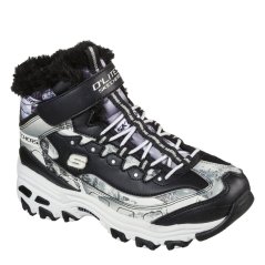 Skechers Unisex Kids Non Waterproof Walking Shoes Black/White