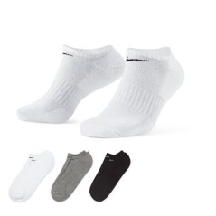 Nike 3 Pack Cushioned No Show Socks Multi