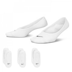 Nike 3 Pack Invisible Socks Ladies White