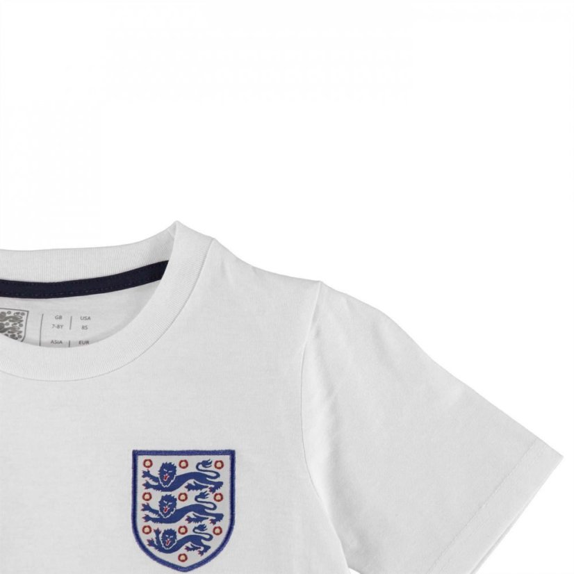 FA England Small Crest T Shirt Juniors White
