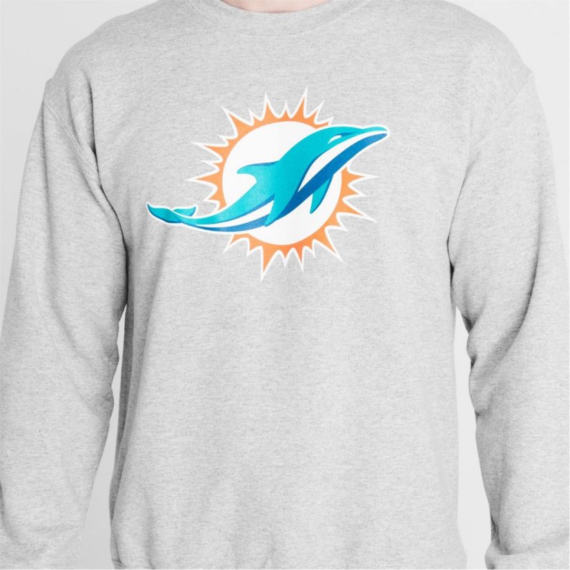 NFL Logo Crew Sweatshirt Mens Dolphins