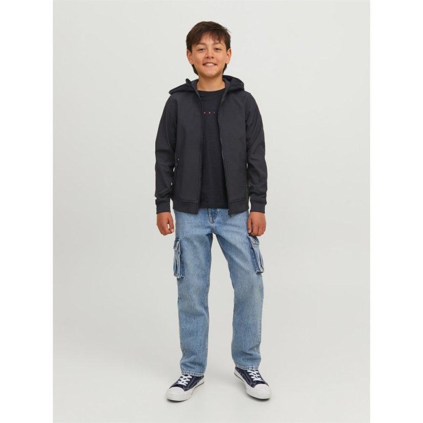 Jack and Jones Kids' Lightweight Durable Softshell Jacket Black