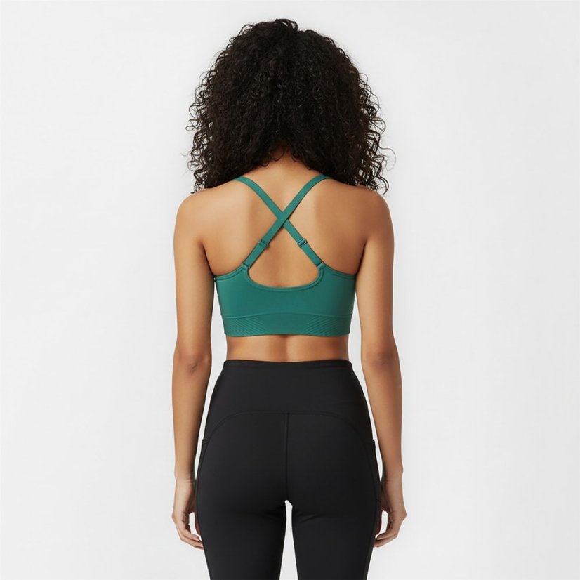 USA Pro UP Seamless Adjustable Sports Bra Forest Green