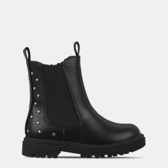 Miso Kids' Billie Ankle Zip Chelsea Boots Black