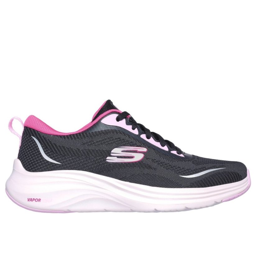 Skechers Circular Knit Lace-Up W Air-Cooled Runners Womens Black/Multi