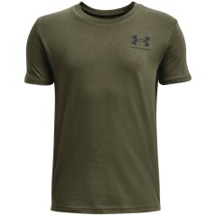 Under Armour UA Sportstyle Boys Short Sleeve Green