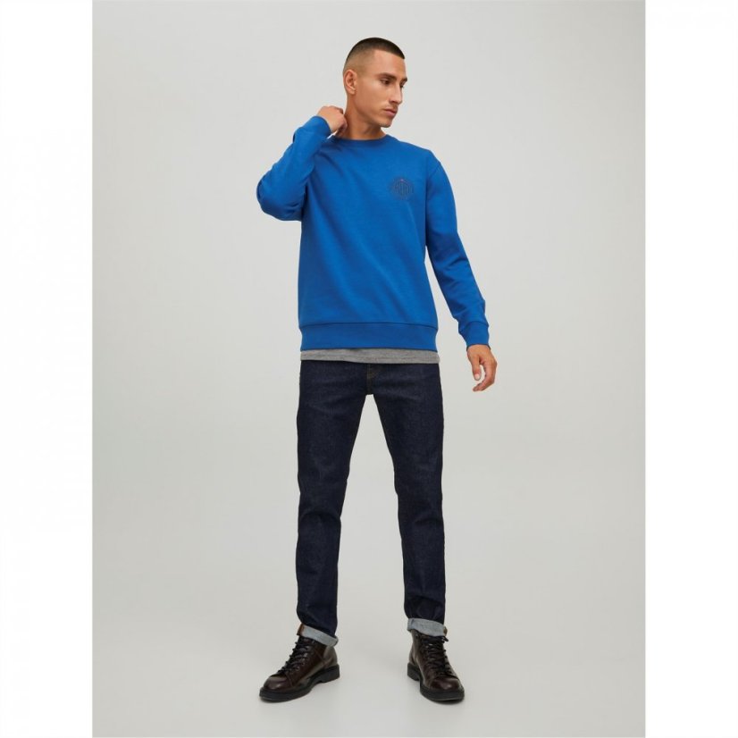 Jack and Jones Dean Crew Neck Sweatshirt True Blue