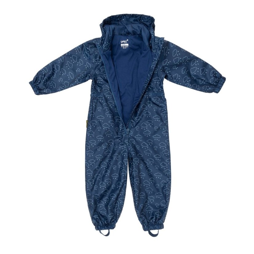 Gelert Unisex Kids' All-Weather Waterproof Windproof Hooded Long Sleeve Waterproof Jacket Navy