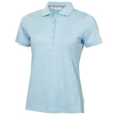 Calvin Klein Golf Women's Short-Sleeve Performance Polo Shirt Sky Blue