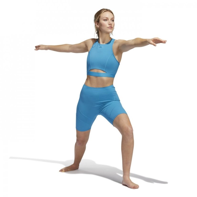 adidas Women's Performance Gym Shorts Blue