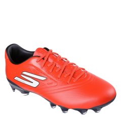Skechers Razor Adults Academy Firm Ground Football Boots Red/Black