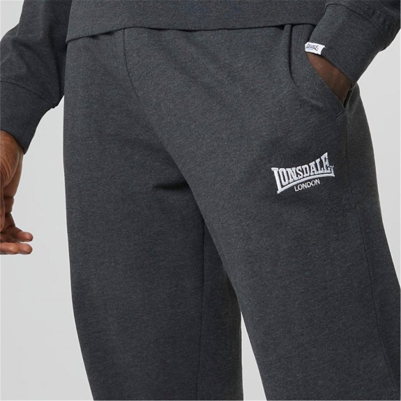 Lonsdale Lightweight Joggers Mens Charcoal Marl