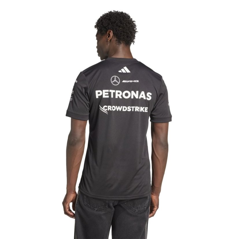 adidas Mercedes AMG Petronas Formula One Team Driver Shirt Mens Black/White
