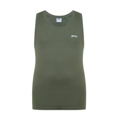 Slazenger Muscle Vest Mens Khaki