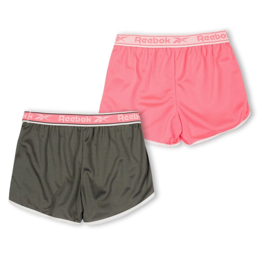 Reebok Kids' Jersey Jogger Shorts Neon Sunset