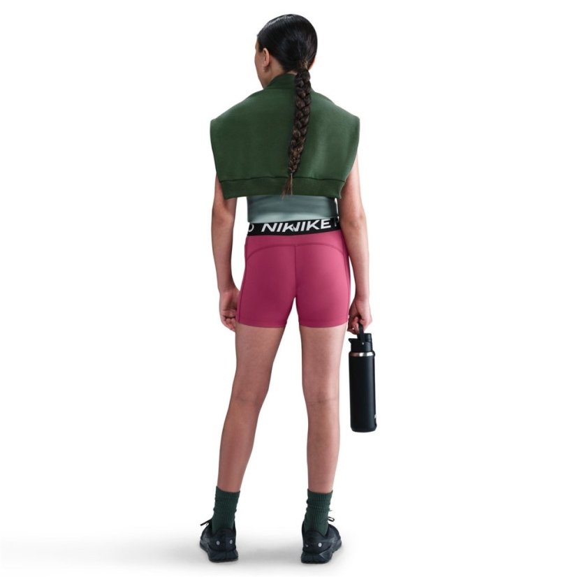 Nike Pro Shorts Junior Girls Sweet Beet