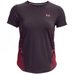 Under Armour Armour Ua Iso-Chill Laser Tee Ii Running Top Womens Tux Purple
