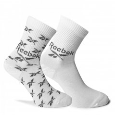 Reebok Classics Fold-Over Crew Socks 3 Pairs Unisex Sock Adults White
