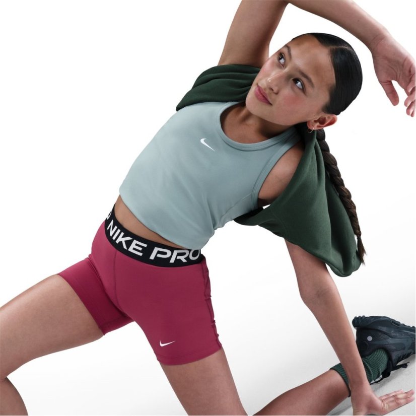 Nike Pro Shorts Junior Girls Sweet Beet