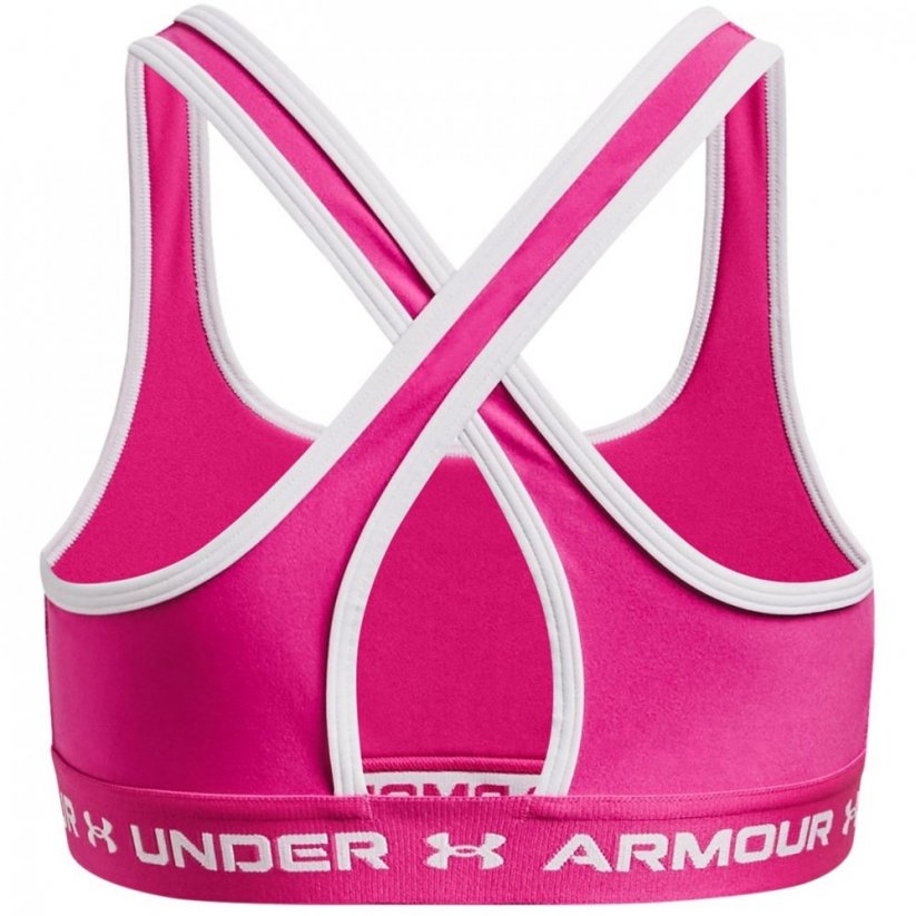 Under Armour Crossback Sports Bra Juniors Rebel Pink