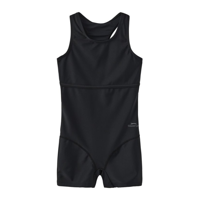 Slazenger LYCRA® XTRA LIFE™ Boyleg Swimming Suit Junior Girls Black