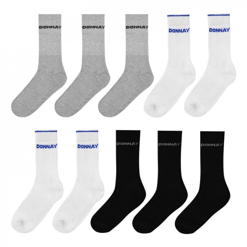 Donnay 10 Pack Crew Socks Children Multi Asst