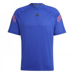 adidas 3 Stripe pánske tričko Lucid Blue