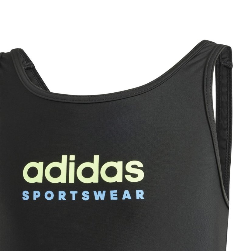 adidas Sportswear U-Back Swimsuit Girls Black/Green