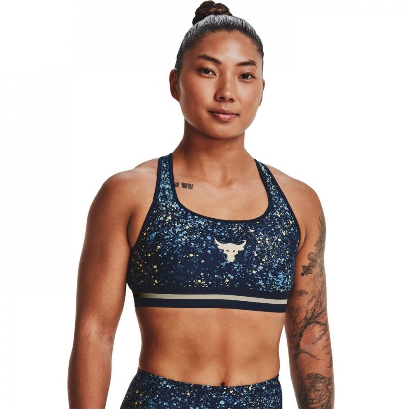 Under Armour Armour Project Rock Womens Sports Bra Academy