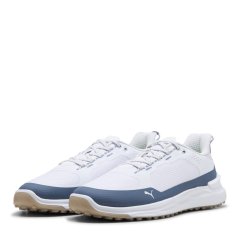 Puma Men's IGNITE Elevate X Spikeless Golf Shoes White-Dark Indi