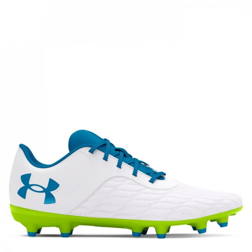 Under Armour Magnetico Select Junior Firm Ground Football Boots White/Yellow