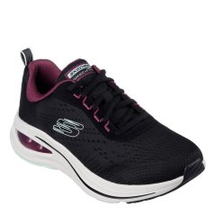 Skechers Engineered Mesh Lace-Up W Air-Cool Runners Womens Black/Pink