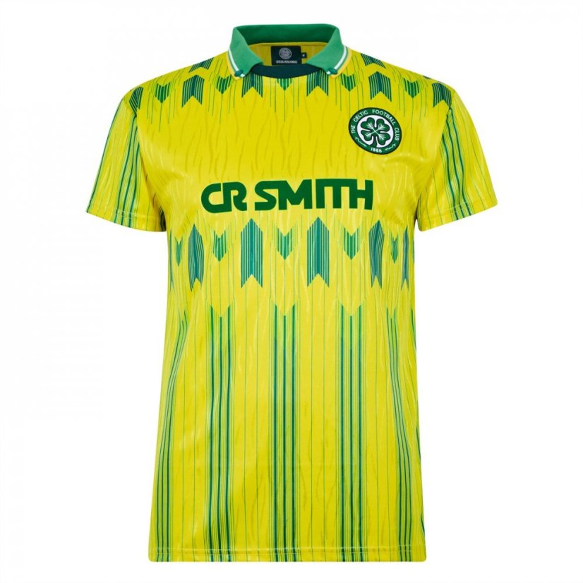 Team Celtic Retro Home Shirt 1989 1991 Adults Yellow